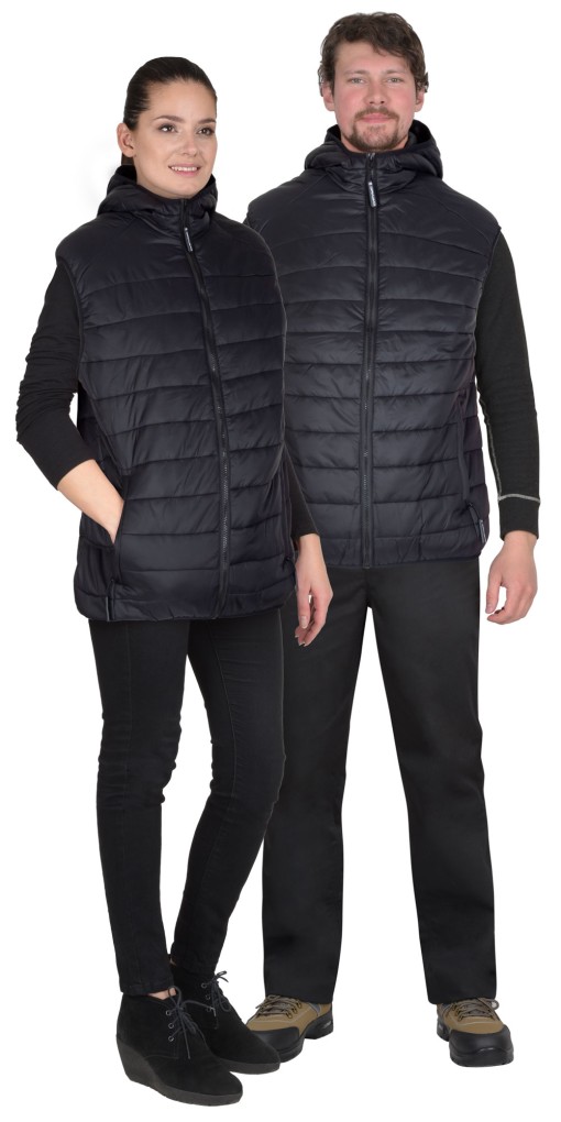 Жилет СИРИУС-АЗИМУТ утепленный, черный