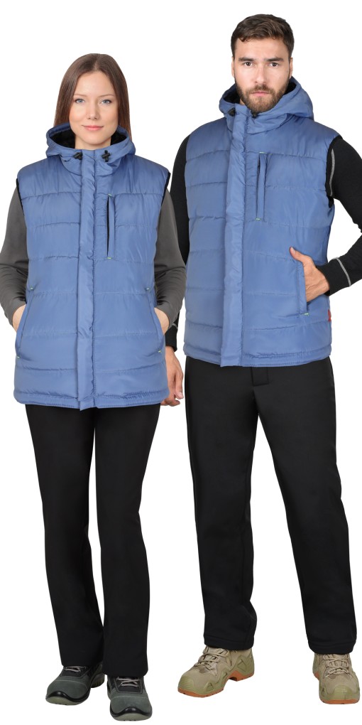 Жилет СИРИУС-ЗОДИАК утеплённый скай блю