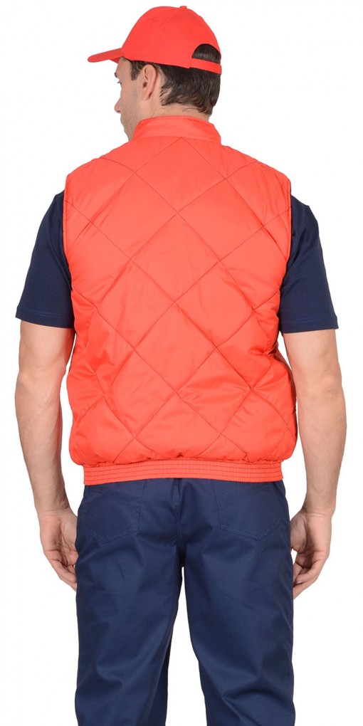 Жилет СИРИУС-ЕВРОПА утепленный, красный с черным (на подкладке флис)