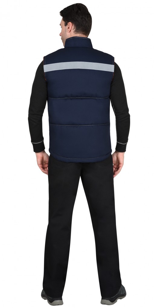 Жилет СИРИУС-ОРИОН утепленный, тёмно-синий