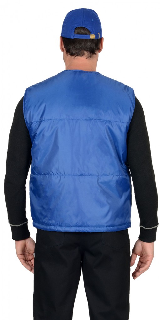 Жилет СИРИУС-КАССИР утеплённый , васильковый