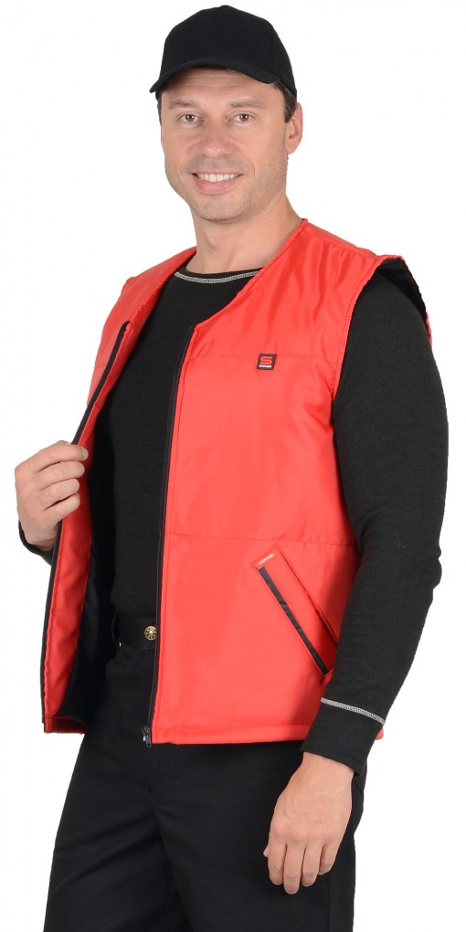 Жилет СИРИУС-КАССИР утепленный, красный