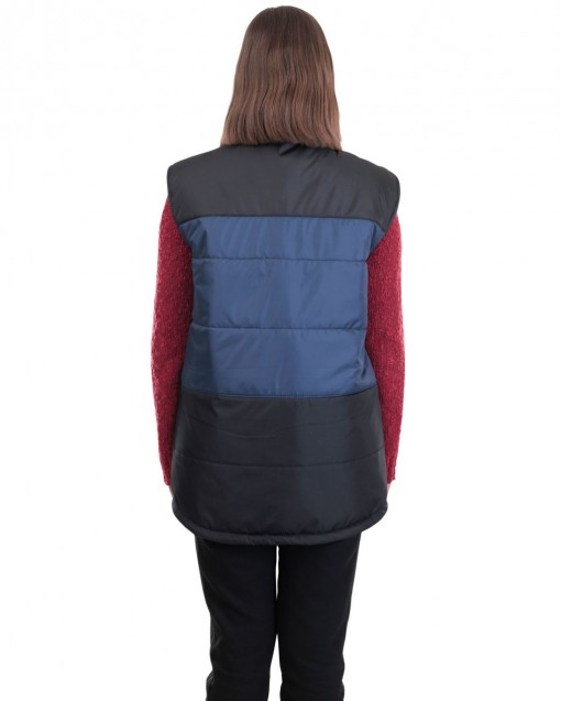 Жилет СИРИУС-ЕВРОНИКА утепленный, синий с черным