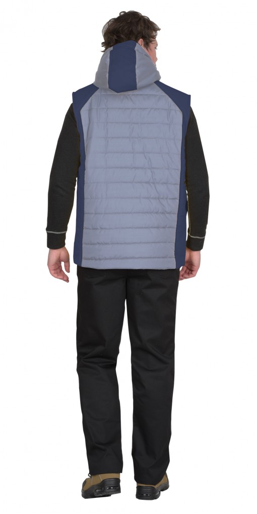Жилет СИРИУС-УРБАН утепленный голубой с темно-синим