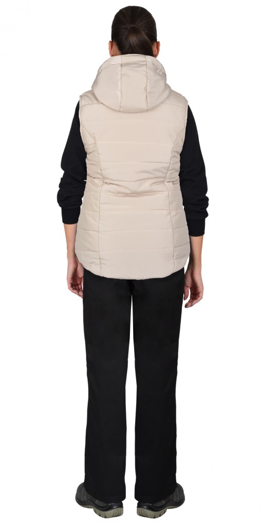 Жилет СИРИУС-УЛЬТРА утепленный бежевый, подкладка флис