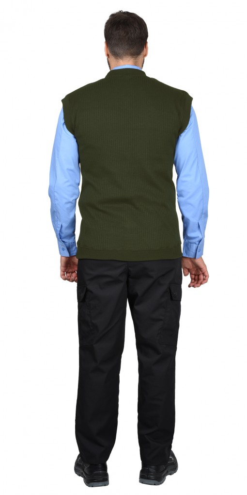 Жилет трикотажный олива