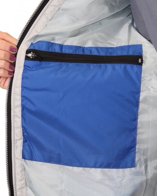 Жилет СИРИУС-УРБАН утепленный, васильковый с жемчужным