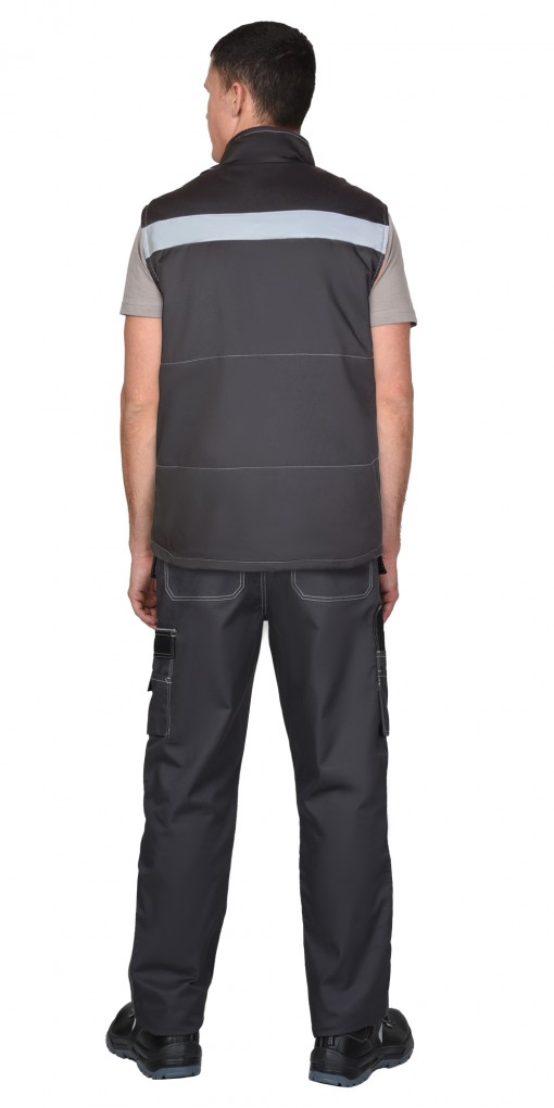 Жилет СИРИУС-ОРИОН утеплённый темно-серый