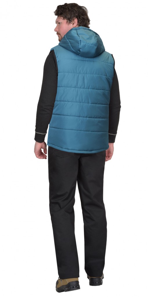 Жилет СИРИУС-ЗОДИАК утепленный, морская волна