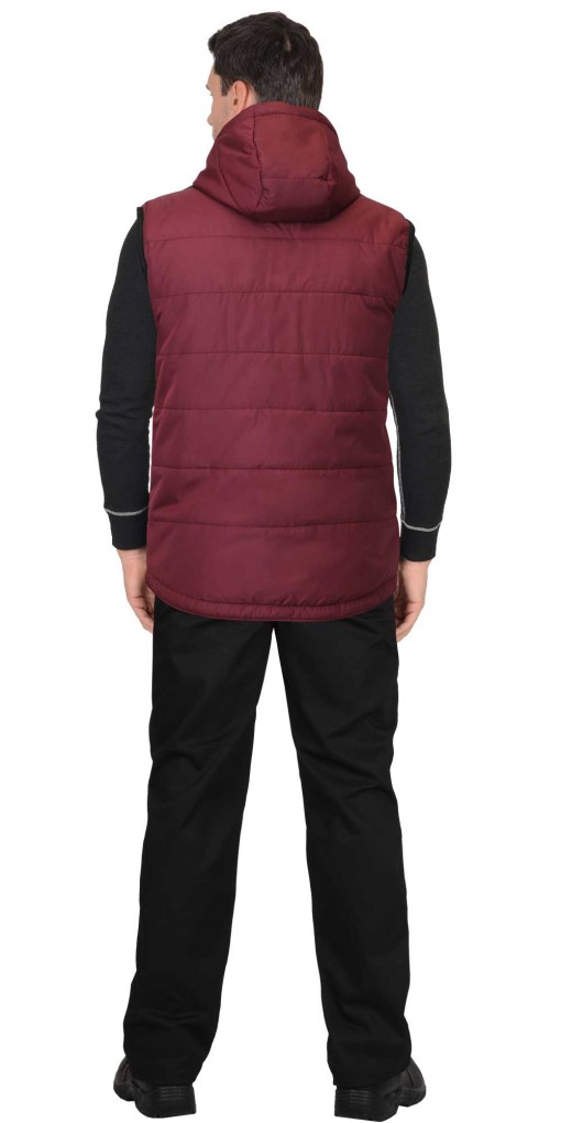 Жилет СИРИУС-ЗОДИАК утепленный, бордовый