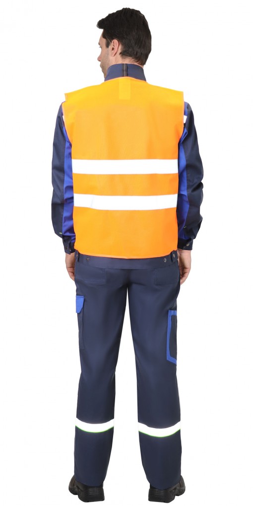 Жилет сигнальный SIRIUS кл.1, 2 СОП трик.100 гр/м2 оранжевый