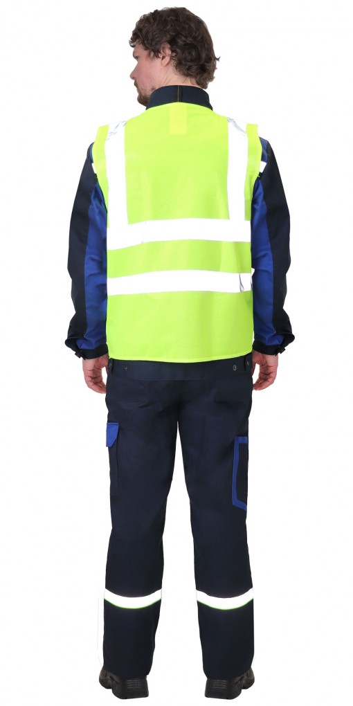 Жилет сигнальный SIRIUS кл.2, 4 СОП (трик.120 гр/м2) лимонный