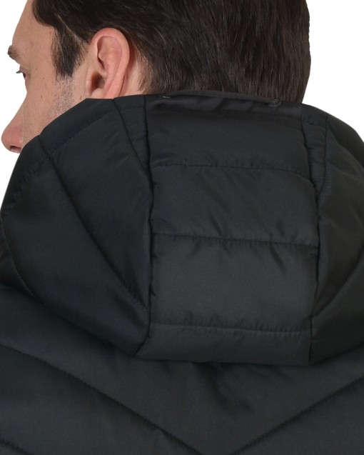 Жилет СИРИУС-СТИЛЬ утепленный, черный с зеленой отделкой