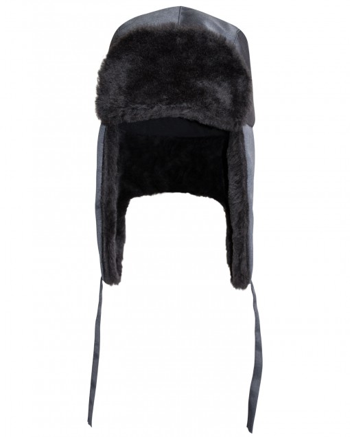 Шапка-ушанка СИРИУС-ЛЮКС темно серая