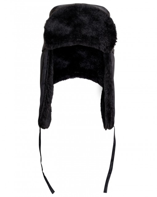 Шапка-ушанка СИРИУС-ЛЮКС черная