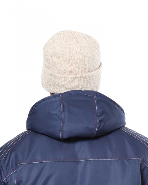 Шапка полушерстяная Иней утеплитель Тинсулейт беж.меланж