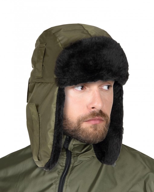 Шапка-ушанка СИРИУС-ЕВРО хаки