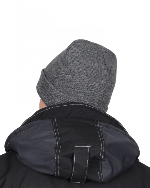 Шапка трикотажная СИРИУС Юка с утеплителем Тинсулейт серая