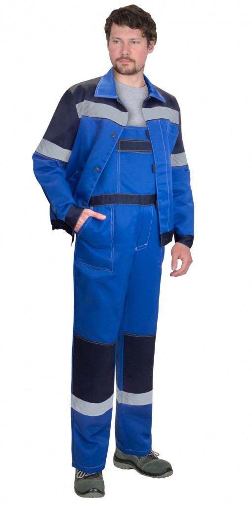 Костюм СИРИУС-ЛЕГИОНЕР куртка/полукомбинезон васильковый с синим и СОП