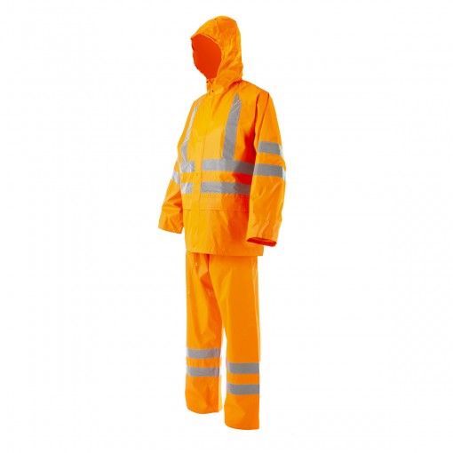 Костюм влагозащитный нейлоновый 2Hands KP4HV куртка/брюки повышенной видимости с СОП оранжевый