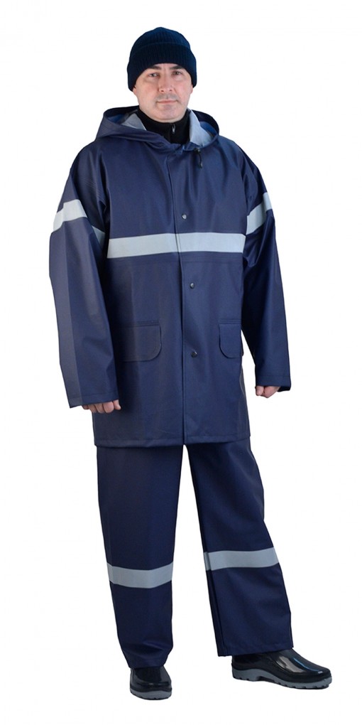 Костюм влагозащитный ПВХ ВОЛГА синий с СОП