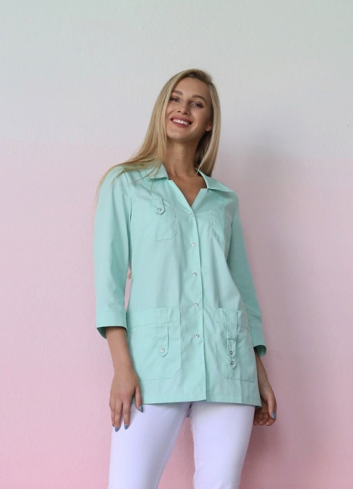 Блуза ЛАЙМ женская: зеленая лайт