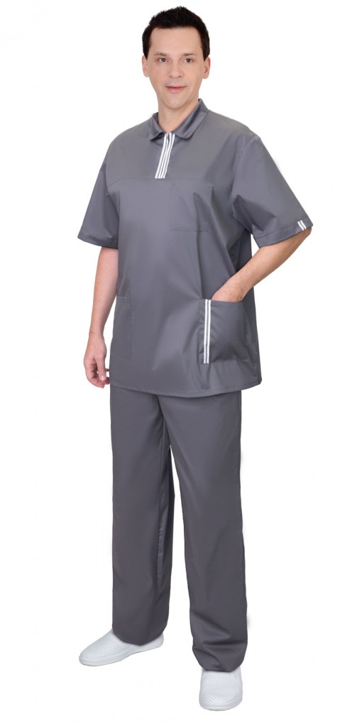 Костюм СИРИУС-ВИКТОР мужской: куртка/брюки темно-серый