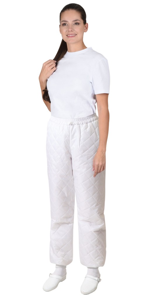 Брюки СИРИУС-МИШЛЕН утепленные универсальные белые