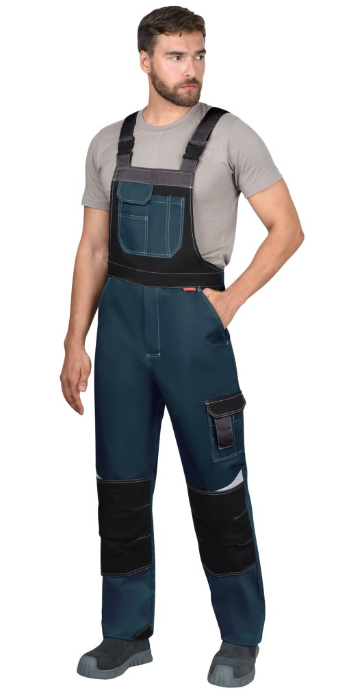 Полукомбинезон СИРИУС-КАСПИЙ морена с черным, тёмно-серым и СОП