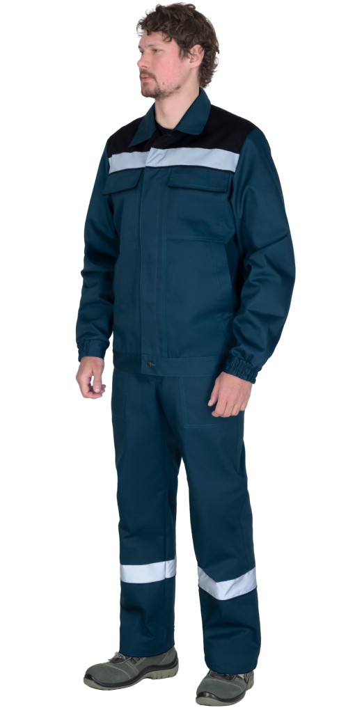 Костюм СИРИУС-МАСТЕР куртка/брюки, морена с черным и СОП