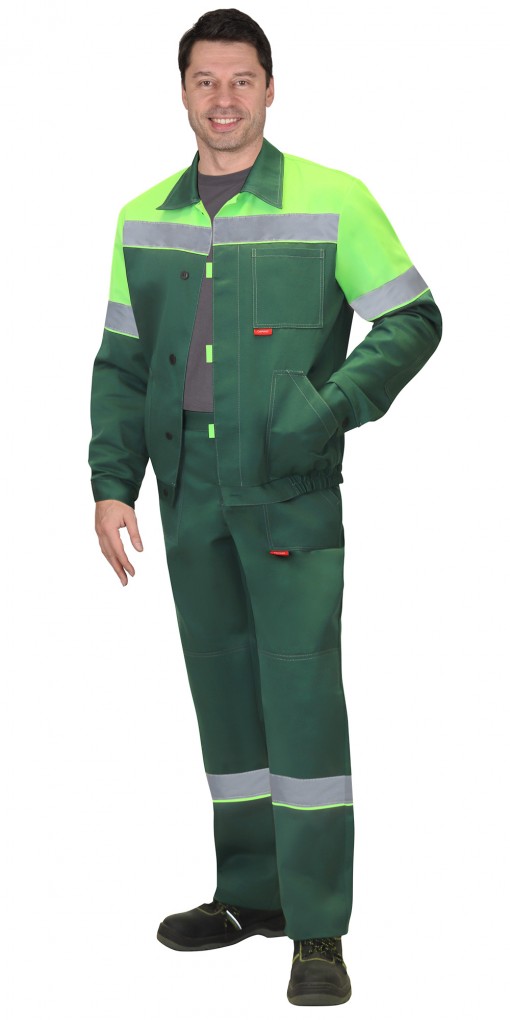 Костюм СИРИУС-ЛЕГИОНЕР: куртка, брюки, зеленый с лимонным и СОП