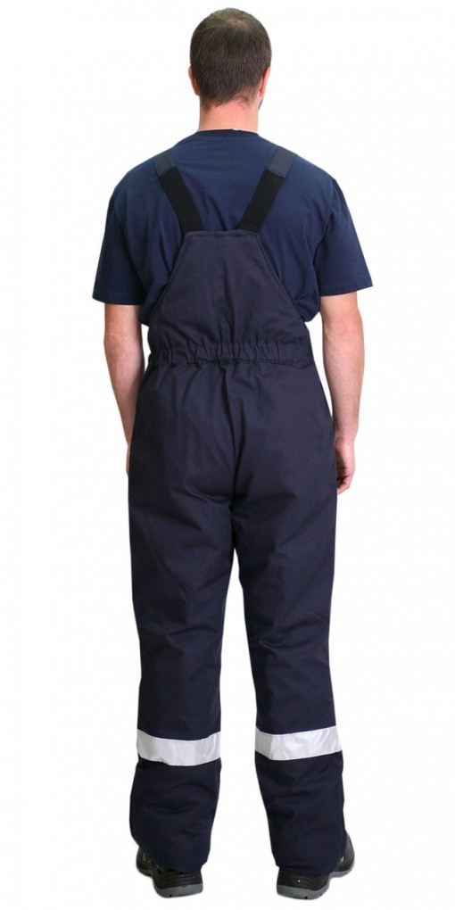 Костюм СИРИУС-Сургут-С-РОСС зимн: куртка, полукомбинезон тёмно-синий с васильковым и СОП