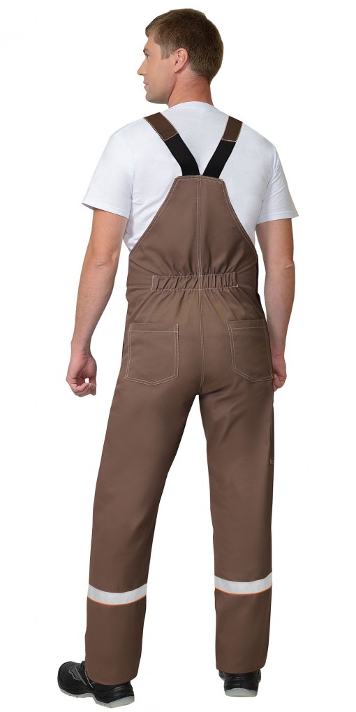 Костюм СИРИУС-РОДОС куртка, полукомбинезон, светло-коричневый с темно-коричневым и СОП