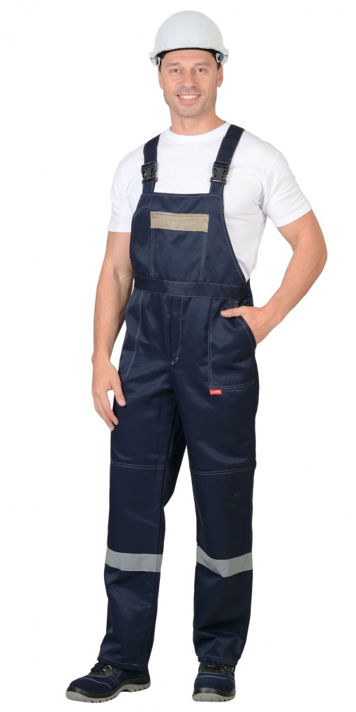 Костюм СИРИУС-ЛЕГИОНЕР куртка/полукомбинезон синий с песочным и СОП