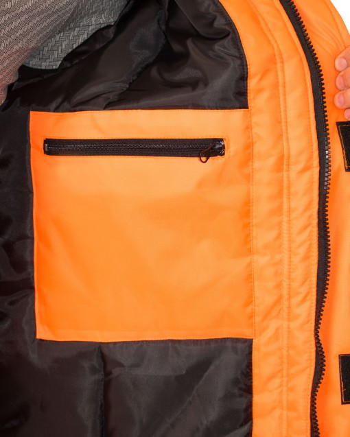 Костюм СИРИУС-МАГИСТРАЛЬ-3 зимний : куртка, полукомбинезон оранжевый с черным и СОП