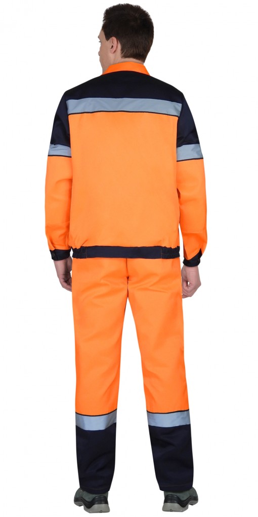 Костюм СИРИУС-ЛЕГИОНЕР летний : куртка, полукомбинезон оранжевый с синим и СОП