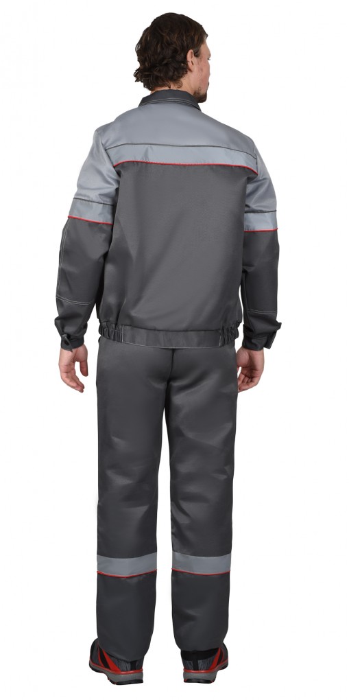 Костюм СИРИУС-ЛЕГИОНЕР куртка/полукомбинезон темно-серый со светло-серым и СОП