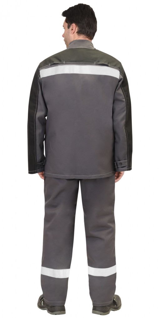 Костюм сварщика СИРИУС-ГЕРКУЛЕС летний: куртка, полукомбинезон темно-синий и СОП