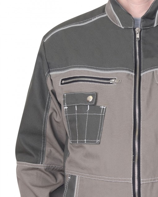 Куртка СИРИУС-ТОКИО темно-песочная с хаки и СК 100% хб