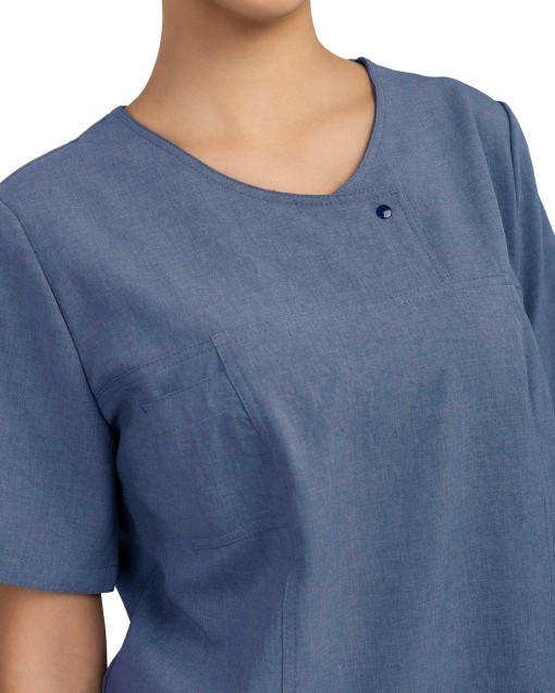 Костюм Л-535 женский: блуза/брюки, синий