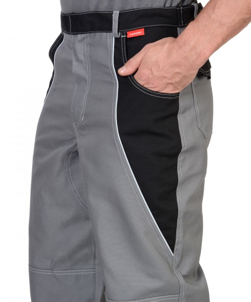 Брюки СИРИУС-ПЕКИН серые с черным и СК