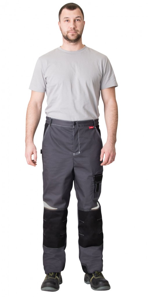 Брюки СИРИУС-ФАВОРИТ-МЕГА серые с черным и СОП
