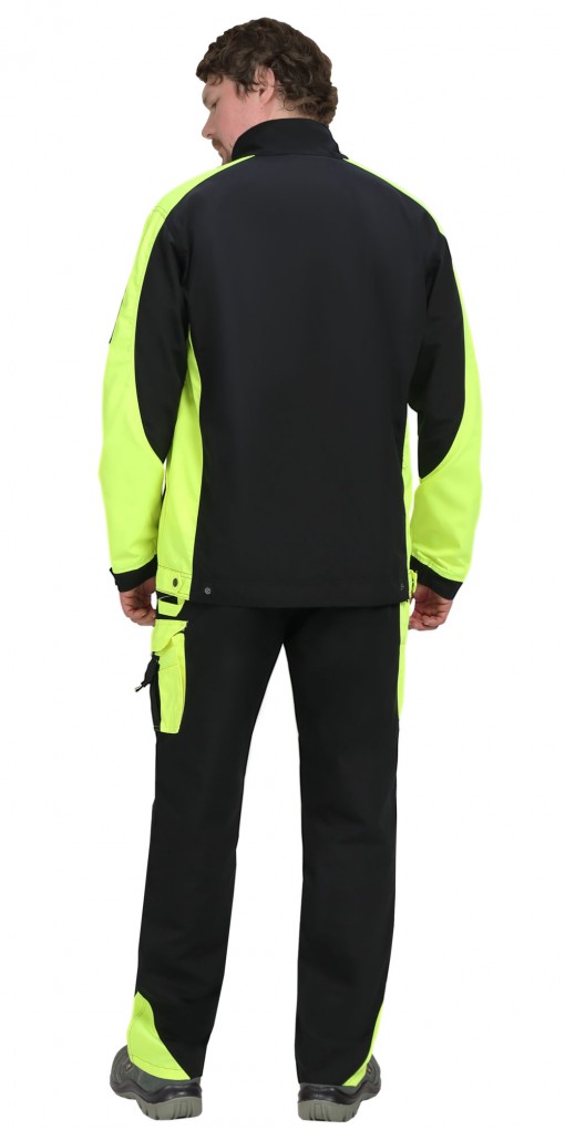 Куртка СИРИУС-ОНИКС черная с лимонным