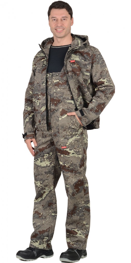 Костюм СИРИУС-РЫБОЛОВ СТ : куртка, полукомбинезон КМФ Питон