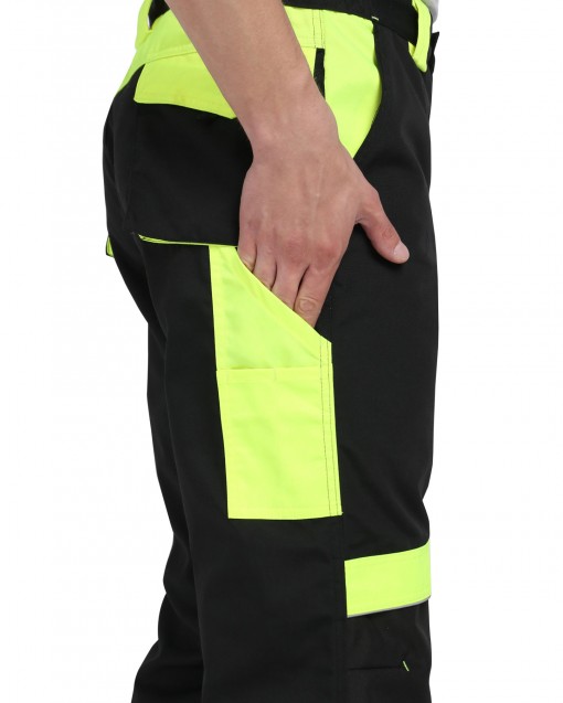 Брюки СИРИУС-ОНИКС черный с лимонным