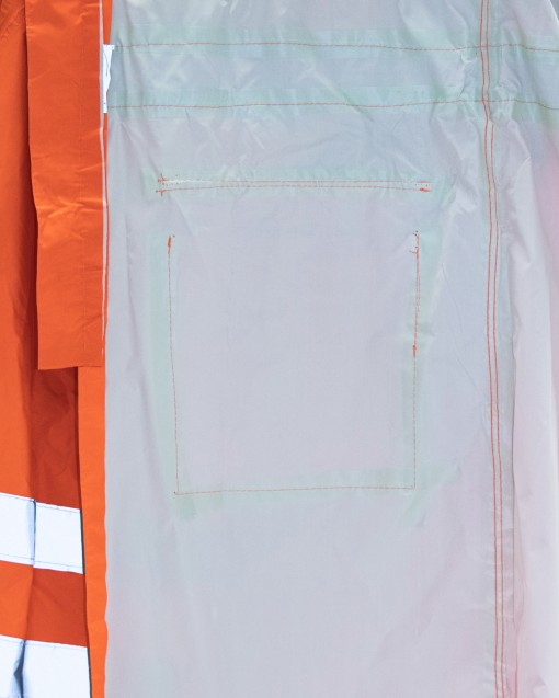 Плащ влагозащитный ПВХ SIRIUS Профи оранжевый с СОП