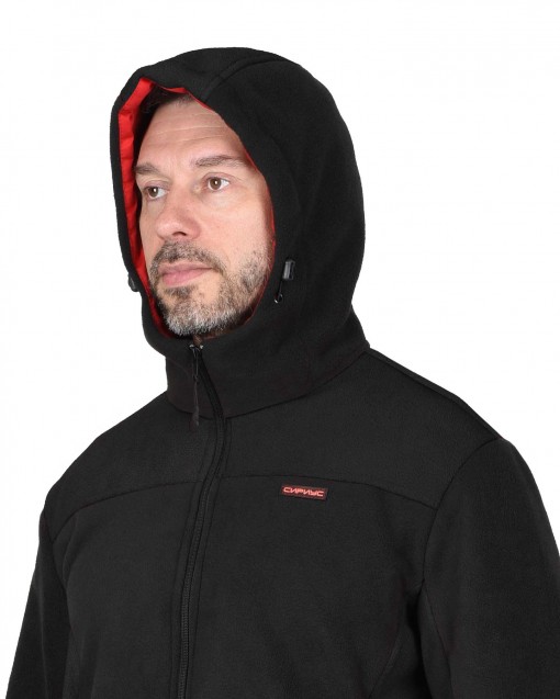 Куртка флисовая СИРИУС-ТЕХНО черная