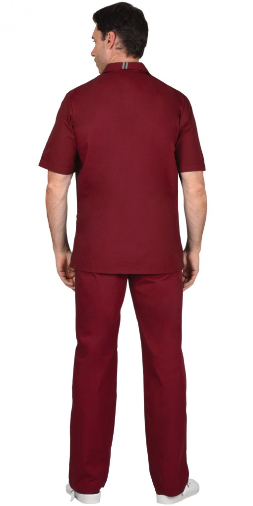 Костюм СИРИУС-ВИКТОР мужской: куртка, брюки, бордовый