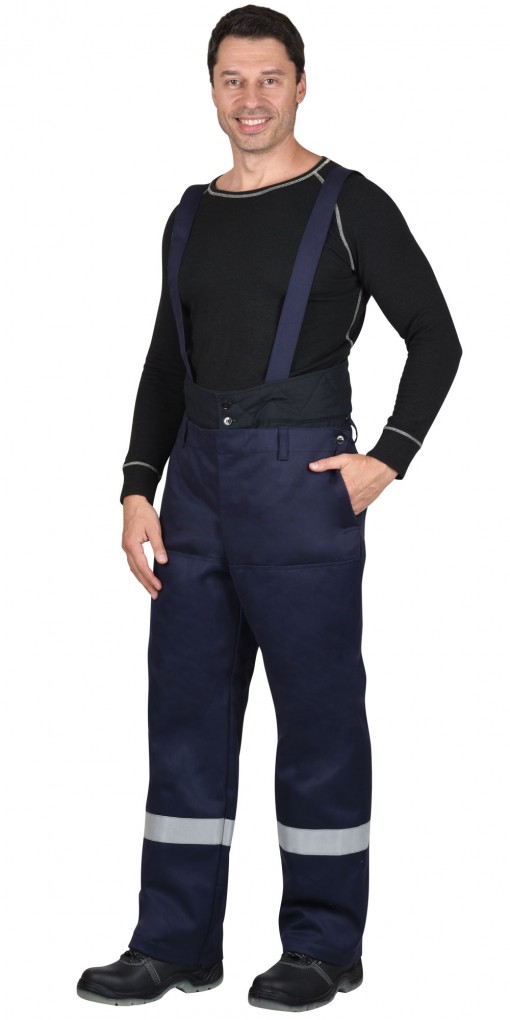 Костюм сварщика СИРИУС-СВИНКС зимний: куртка, брюки темно-синий и СОП