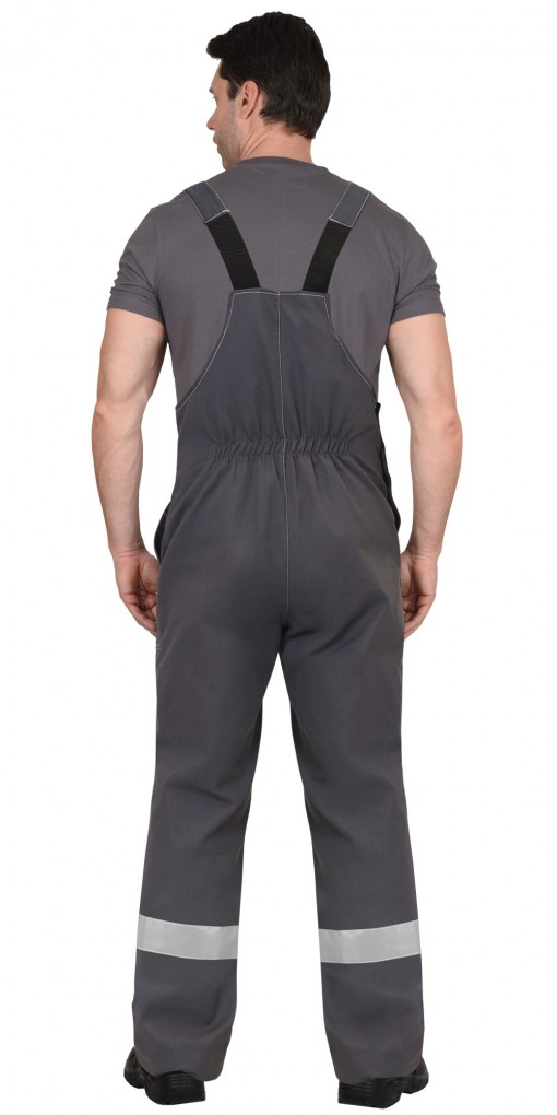 Полукомбинезон летний из антиэлектростатической ткани серый с СОП